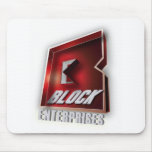 Gorilla Zoe Mousepad - Block Enterprises Red