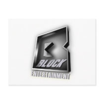Gorilla Zoe Postcard - Block Enterprises Black by GorillaZoe Gorilla Zoe Postcard - Block Enterprises Black