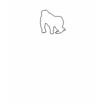 Gorilla Zoe T-Shirt - Gorilla Outline