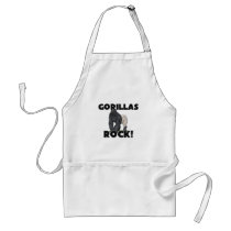 Gorillas Rock aprons by AnimalShirts Gorillas Rock aprons