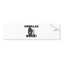 Gorillas Rock bumper stickers