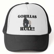 GORILLAS Rule! hats by AnimalShirts GORILLAS Rule! hats