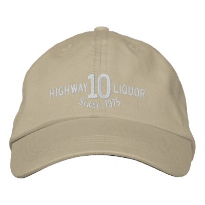Gorra bordado licor de la carretera 10 gorra de béisbol Gorra bordado licor de la carretera 10 gorra de béisbol