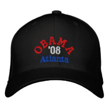 Gorra de Obama '08 Atlanta Gorra Bordada