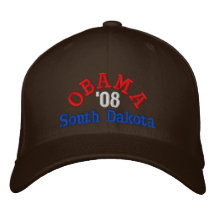 Gorra de Obama '08 Dakota del Sur Gorra Bordada