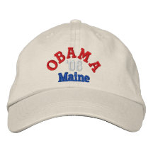 Gorra de Obama '08 Maine Gorras Bordadas