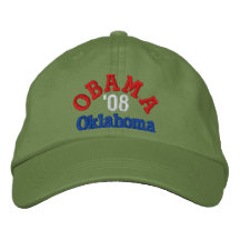 Gorra de Obama '08 Oklahoma Gorros Bordados