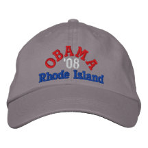 Gorra de Obama '08 Rhode Island Gorras De Beisbol Bordadas