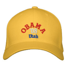Gorra de Obama '08 Utah Gorras Bordadas