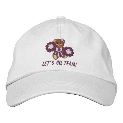 Gorra del peluche del espíritu de equipo gorra de beisbol bordada Gorra del peluche del espíritu de equipo gorra de beisbol bordada