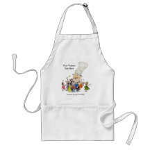 Gorra francés de los cocineros delantales
