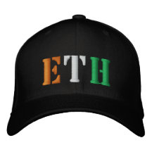 GORRA IRLANDÉS DE LA BANDERA DE ETH GORRAS BORDADAS