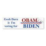 Gosh Darn It! bumper stickers