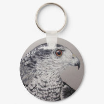 Goshawk Keychain by artoffalconry Goshawk Keychain