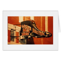 Goshen Electric Shoe Shop - One cards by scottlhendrie Goshen Electric Shoe Shop - One cards