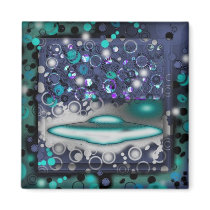 Goshy Flying Saucer MagNEAT-O magnets by 3DMOONMAN Goshy Flying Saucer MagNEAT-O magnets