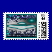 Goshy Flying Saucer Sticky Stamp by 3DMOONMAN Goshy Flying Saucer Sticky Stamp