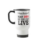 Gospel Headlines Christian travel mug