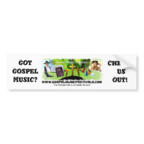 Gospel Music Festivals bumper stickers