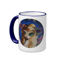 Gossamer Fairy Butterfly Big Eyed Art Mug mugs
