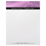 Gossamer · Fractal Art · Lavendar Personalized Letterhead