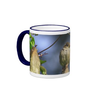 Gossiping Sparrow Mug mug