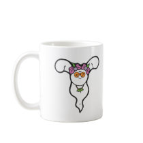 gost with bat necklace mugs
