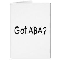 Got ABA (Blk Greeting Card