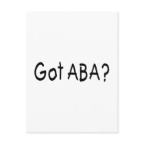 Got ABA (Blk Post Card