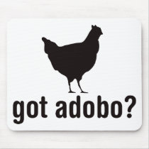 Got Adobo - Chicken Basic Black Mouse Mats
