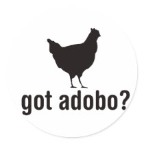 Got Adobo - Chicken Basic Black Round Sticker