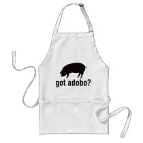 Got Adobo - Pork Basic Black aprons by visualnewbie Got Adobo - Pork Basic Black aprons