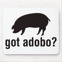 Got Adobo - Pork Basic Black Mouse Pads