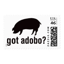 Got Adobo - Pork Basic Black Postage Stamps