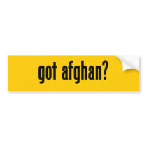 got afghan bumper stickers