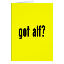 got alf? greeting card