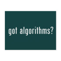 got algorithms? postcards