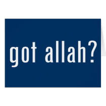 got allah? greeting cards