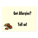 Got Allergies? Business Card Templates