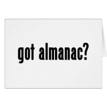 got almanac? greeting card