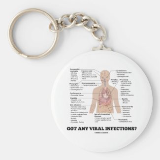 Got Any Viral Infections? Anatomical Health Keychain