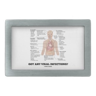 Got Any Viral Infections? Medical Anatomical Humor Rectangular Belt Buckles
