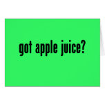got apple juice? card