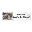 Got Attitude! Squirrel bumper stickers