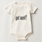 got aunt? Infant Organic Onesie / Creeper
