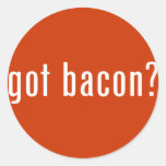 got bacon? round sticker