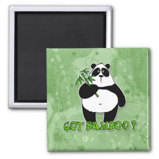 got bamboo? refrigerator magnet