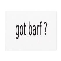 GOT BARF POSTCARD