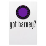 got barney? stationery paper