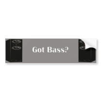 Got Bass bumper stickers by EyeKon Got Bass bumper stickers